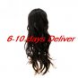 Long High Quality Synthetic Dark Coffee European Weave Hair Wigs