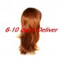 Long High Quality Synthetic Gloden Brown Straight Hair Wig
