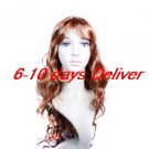 Long High Quality Synthetic Golden Brown Curly Hair Wig