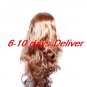 Long High Quality Synthetic Golden Brown Curly Hair Wig