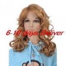 Long High Quality Synthetic Light Brown Curly Hair Wig