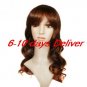 Long High Quality Synthetic Light Brown European Weave Hair Wig