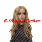 Long High Quality Synthetic Natural Look Blonde Curly Hair Wig