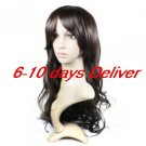 Long High Quality Synthetic Natural Look Brown European Weave Hair Wig