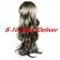 Long High Quality Synthetic Natural Look Coffee European Weave Hair Wig