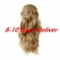 Long High Quality Synthetic Natural Look Light Blonde Curly Hair Wig