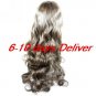Long High Quality Synthetic Natural Look Light Coffee Curly Hair Wig
