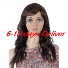 Long High Quality Synthetic Nature Look Light Brown Curly Hair Wig