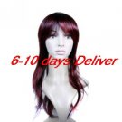 Long High Quality Synthetic Red Straight Hair Wig