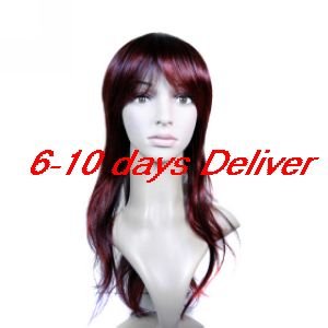 Long High Quality Synthetic Red Straight Hair Wig