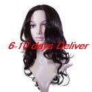 Long Synthetic Auburn Curly Hair Wig