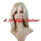 Long Synthetic Blonde Straight Hair Wig