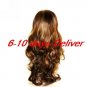 Long Synthetic Gloden Brown With Light Blonde Straight Hair Wig