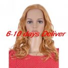 Long Top Grade Quality Synthetic Golden Blonde Curly Hair Wig