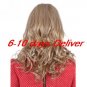 Long Top Grade Quality Synthetic Light Blonde Curly Hair Wig