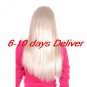 Long Top Grade Quality Synthetic Light Blonde Straight Hair Wig