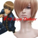 Orange 30cm gintama Okita Sougo Nylon Cosplay Wig
