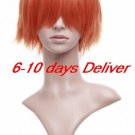 Orange 32cm Anime Nylon Cosplay Wig