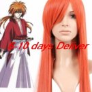 Orange Bleach 80cm Nylon Cosplay Wig