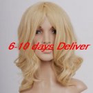pale blonde hetalia france cosplay wig