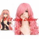 Pink VOCALOID MEGURINE LUKA Nylon Cosplay Wig