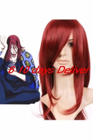 Red Cross Maria Anime Nylon Cosplay Wig
