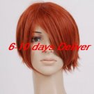 red brown cosplay wig