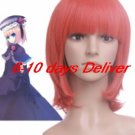 Red When They Cry 3 Cosplay Wig