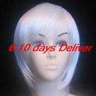 Silky White Cosplay Wig
