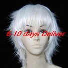 White Layered Cosplay Wig