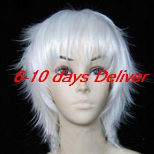 White Layered Cosplay Wig