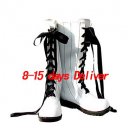 Black Butler Ciel White Lace-up Cosplay Shoes