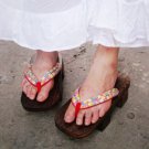 Free Shipping JAPANESE Kimono Zori Geta Sandals Female Cosplay Slippers(S0156)