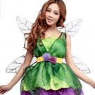 Flower Fairy forest green elf costumes dragonfly fairy costume Halloween costume Christmas Costume