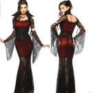 Ghost bride dress Vampire Vixen Vampire Witch Halloween costume cosplay installed