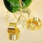 B030515 Golden rings chandelier dangle earrings