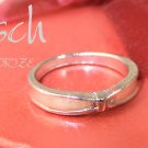 B030541 Silver Ring With Ribbon Shape