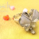 B030542 Butterfly with Cystral Drop Ring