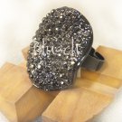 B030543 Antique Silver Rock Ring