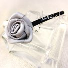 B030528 Grey Rose Hair Clip