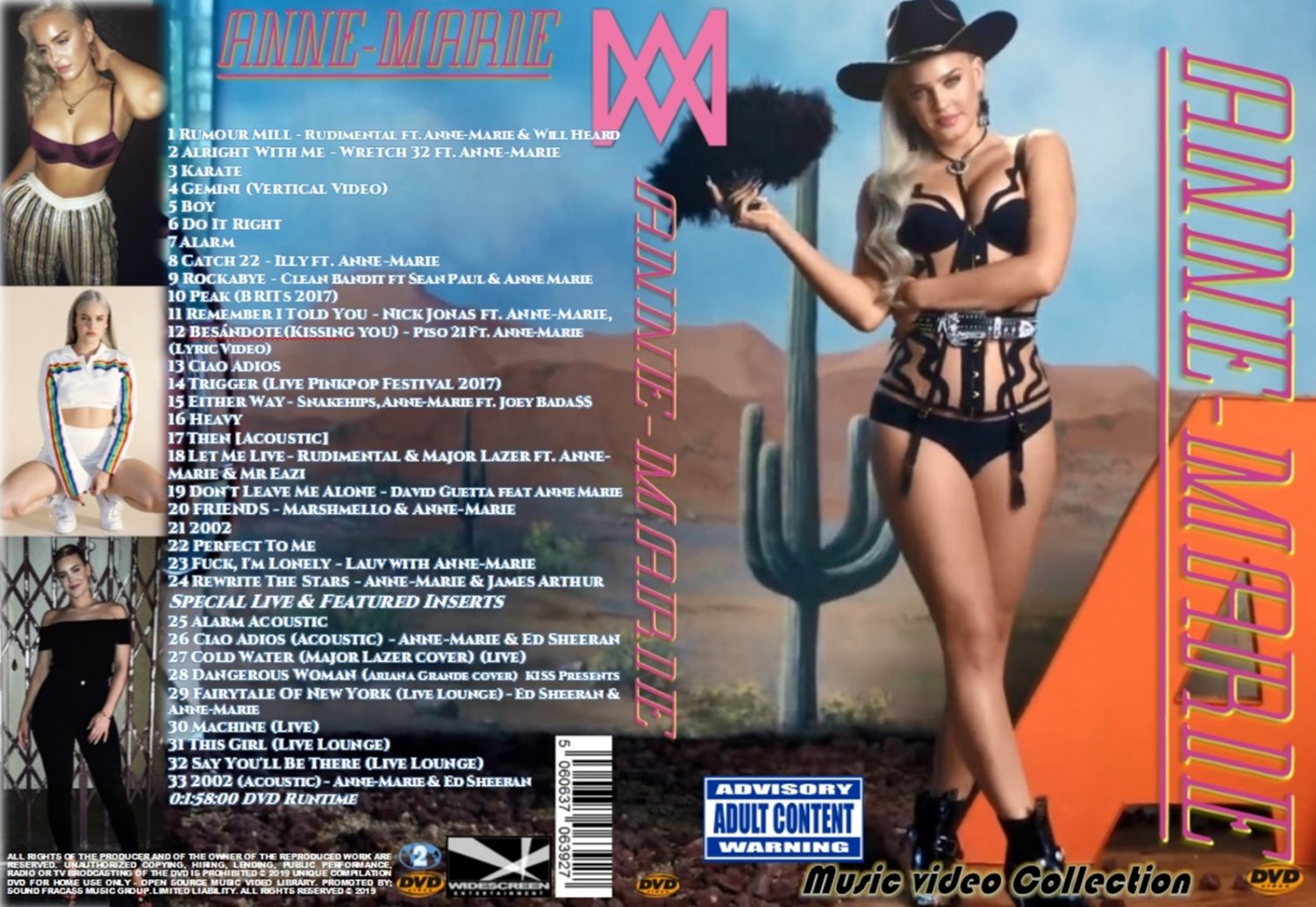 Anne-Marie Music Video DVD Classic Edition