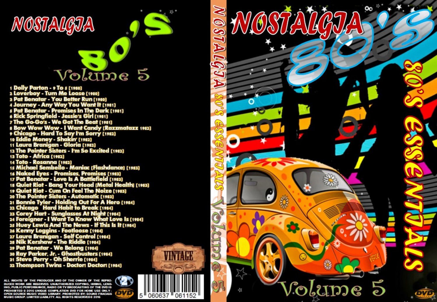 Nostalgia V5 80s Essentials Music Video DVD