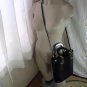 Auth Lanvin Paris 2way handbag, black, Suede/leather ,Used