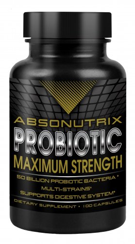Absonutrix Probiotic Max live 50 Billion Per Capsule Multi Strains 100 Capsules