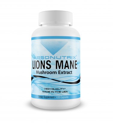 Absonutrix Lions Mane Mushroom Extract Daily Vitamin Supplement helps brain and immune system