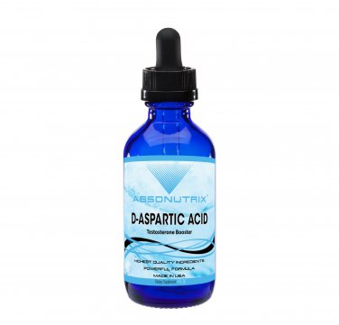 Absonutrix D-Aspartic Acid 4 oz Big Bottle 120 Days Supply Daily Supplement