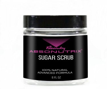 Absonutrix Sugar Scrub 6Oz Himalayan salt sweet almond oil Jojoba aloe Vitamin E