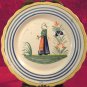 Quimper Bretonne Woman Plate 6.50