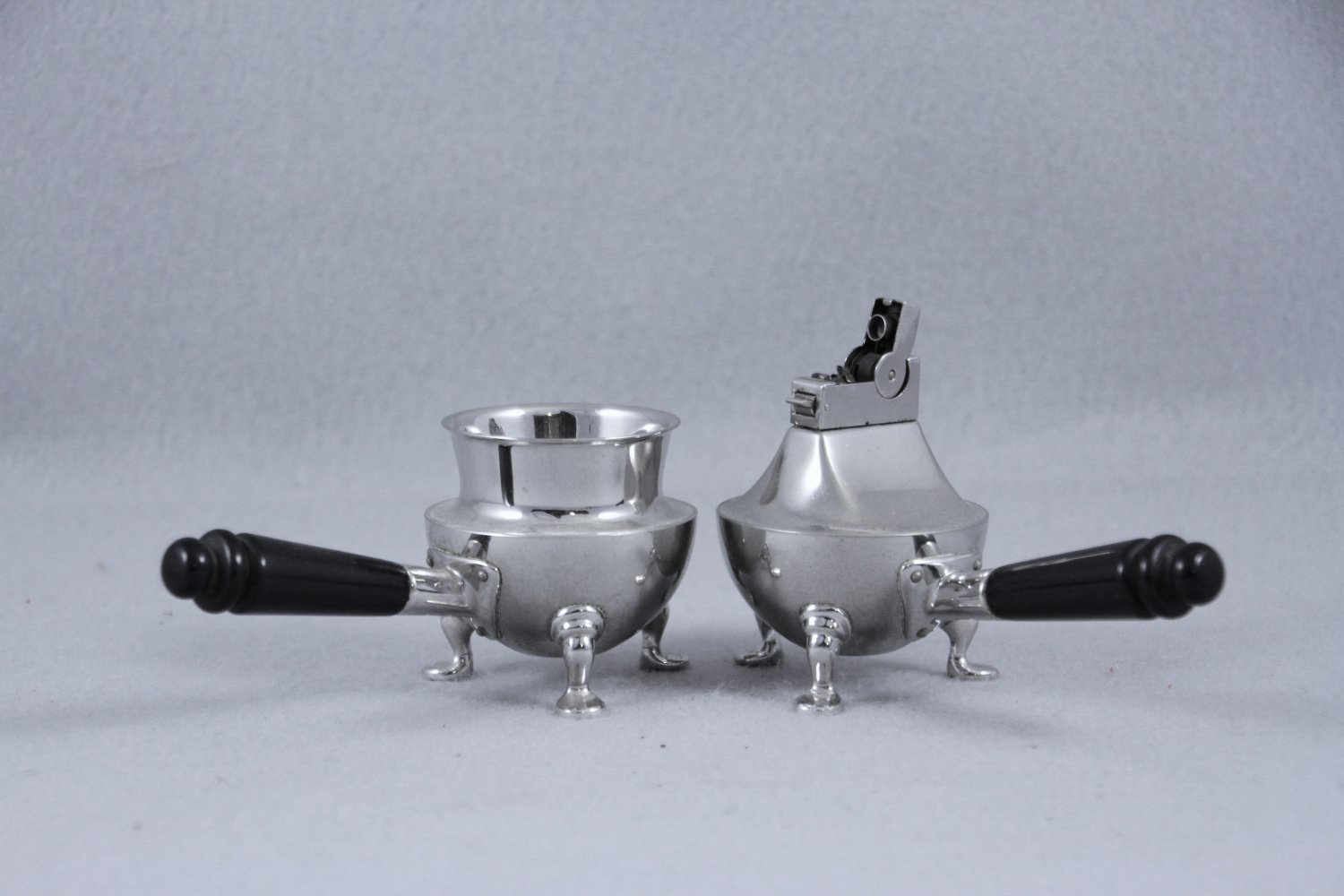 Vintage Chrome Table Lighter Holder ASR Heritage Circa 1949