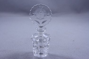 Czechoslovakia Perfume Bottle Clear